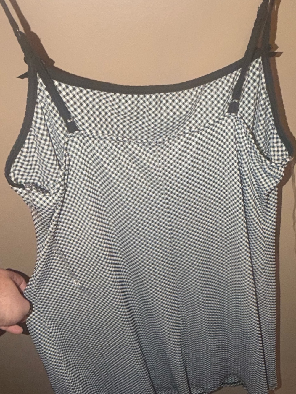 wild fable Black & White Gingham Slip Mini Dress - Picture 3 of 5